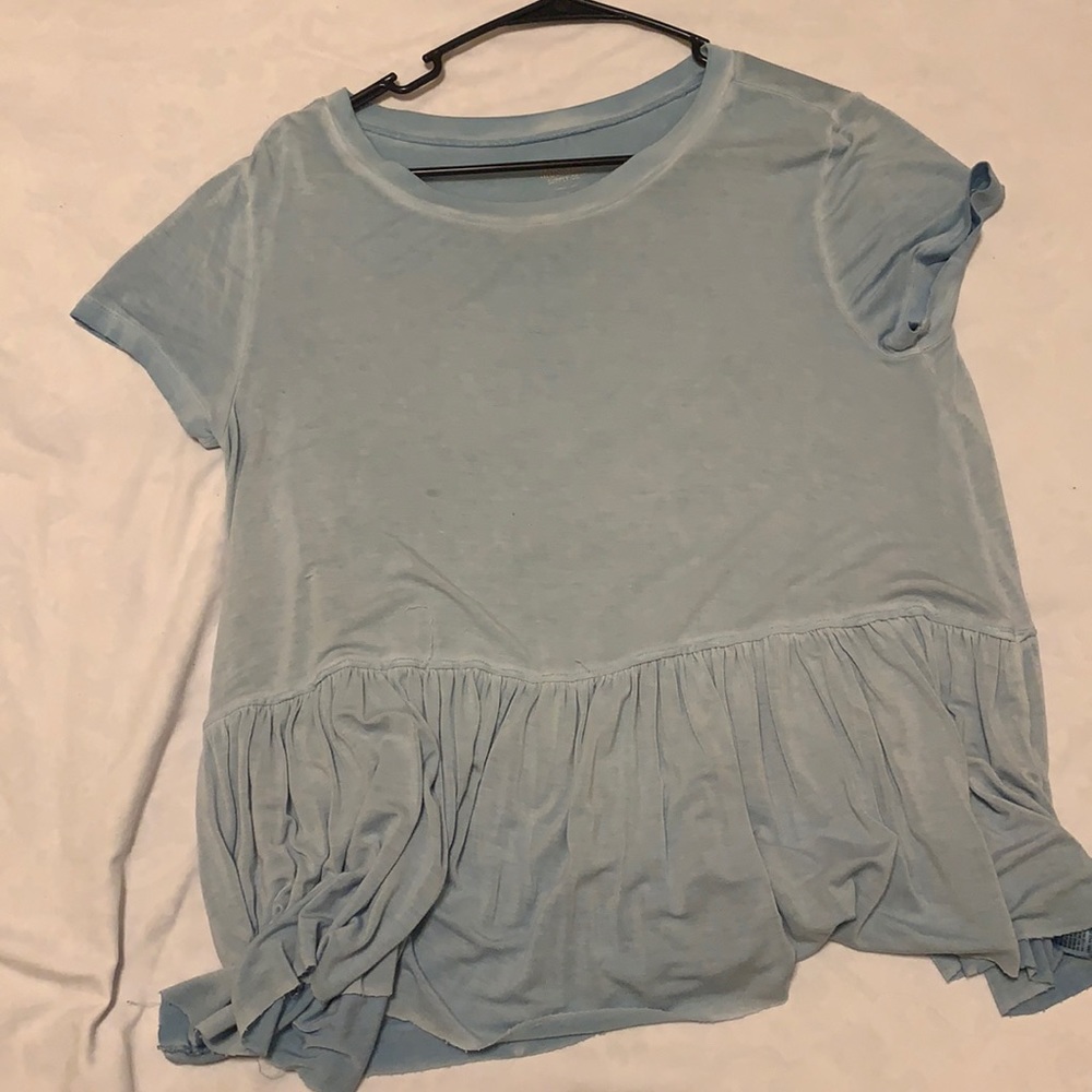 Blue Soft Tunic Top